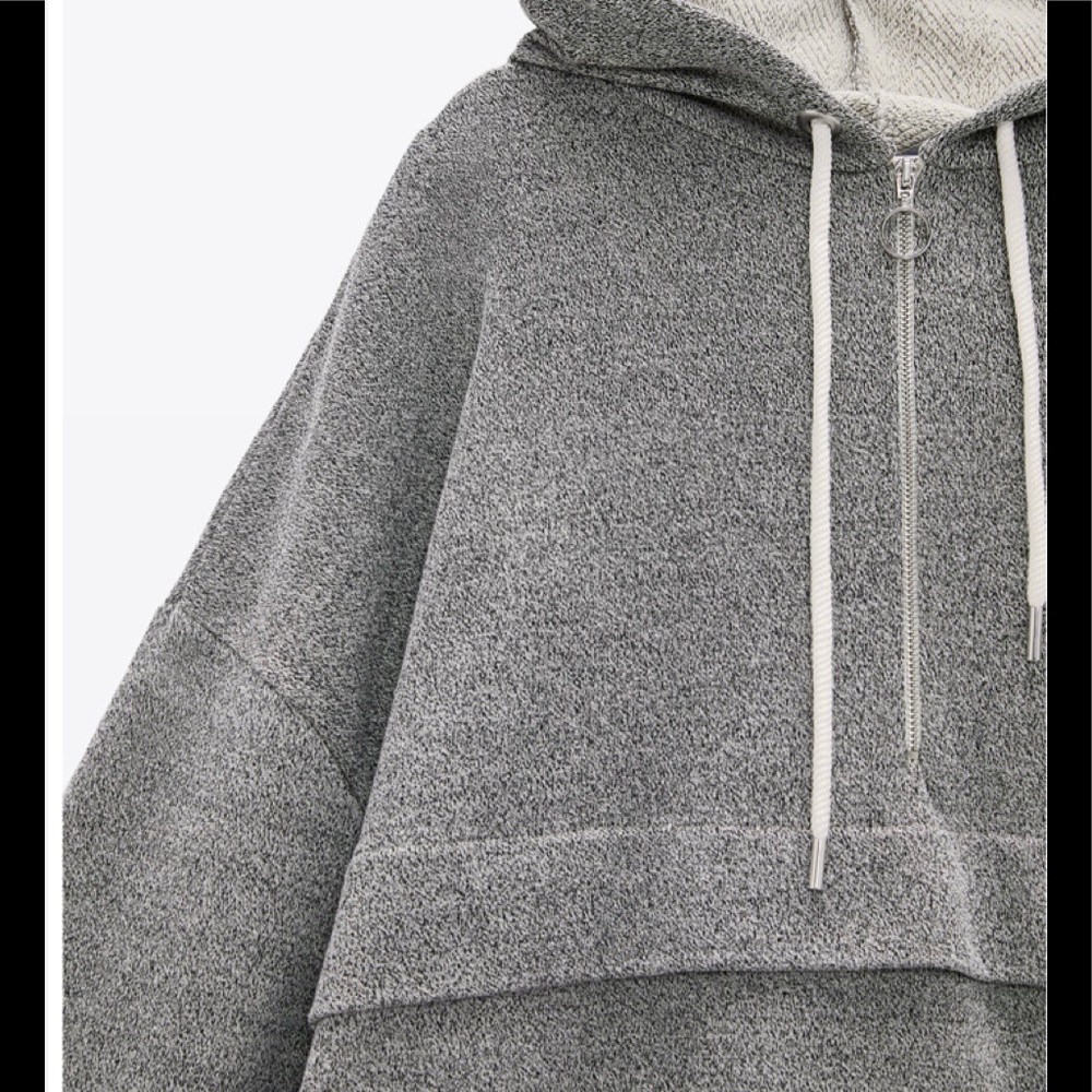 EUC ZARA Soft Jacket Gray Mari - Picture 5 of 9